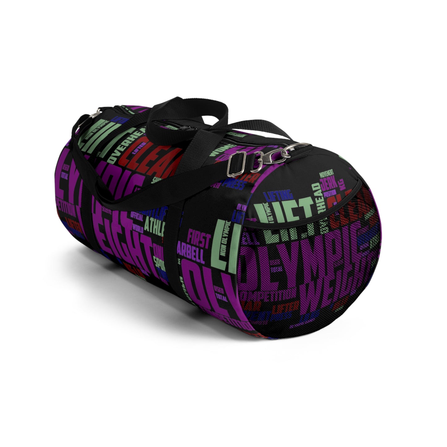 Graphic Typography Lifting Gym Bag - Athletic bag for strength trainers
