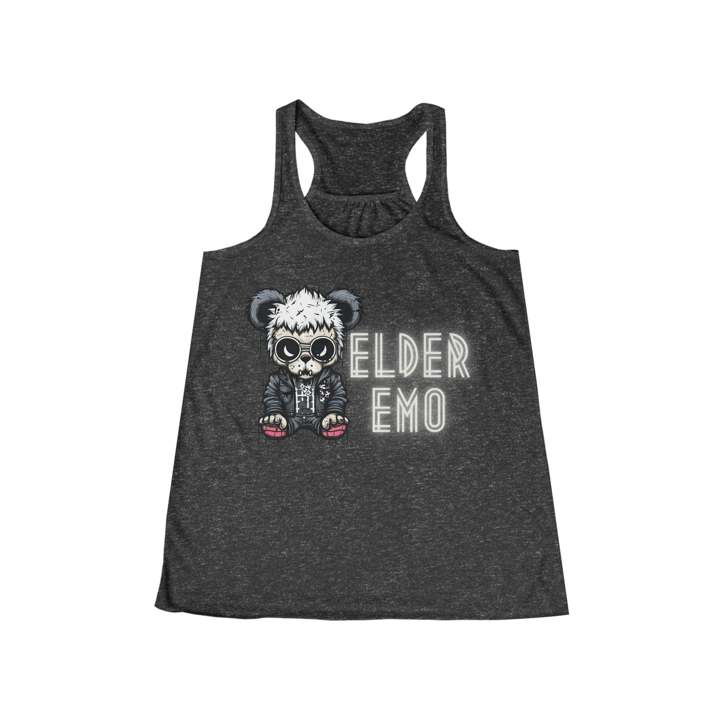 Flowy Racerback Tank Top - Emo Teddy 'Elder Emo'