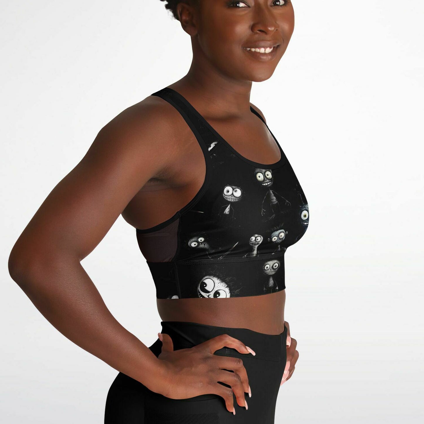 Mesh Padded Sports Bra - Misfit Monster