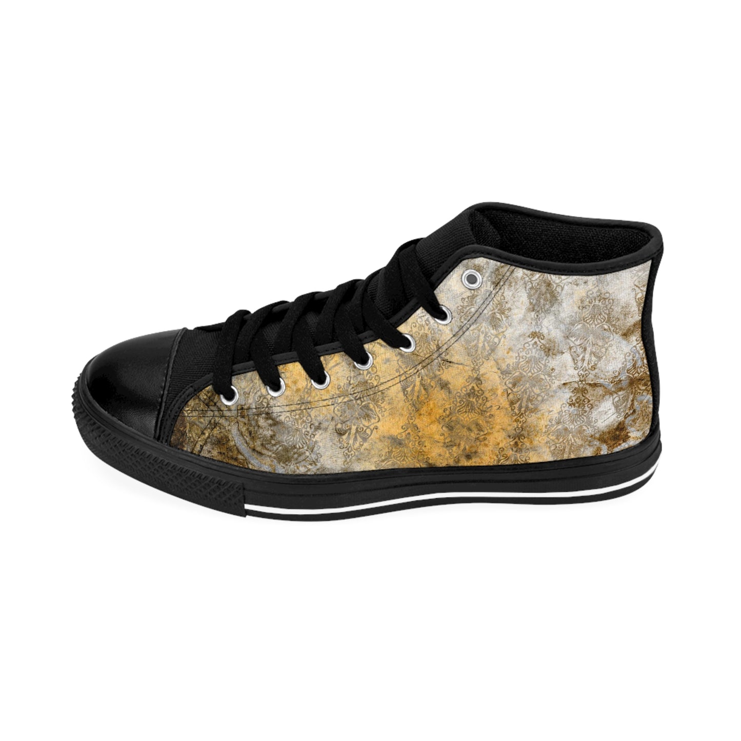 Gold Vintage Grunge - Lifting High-top Sneakers