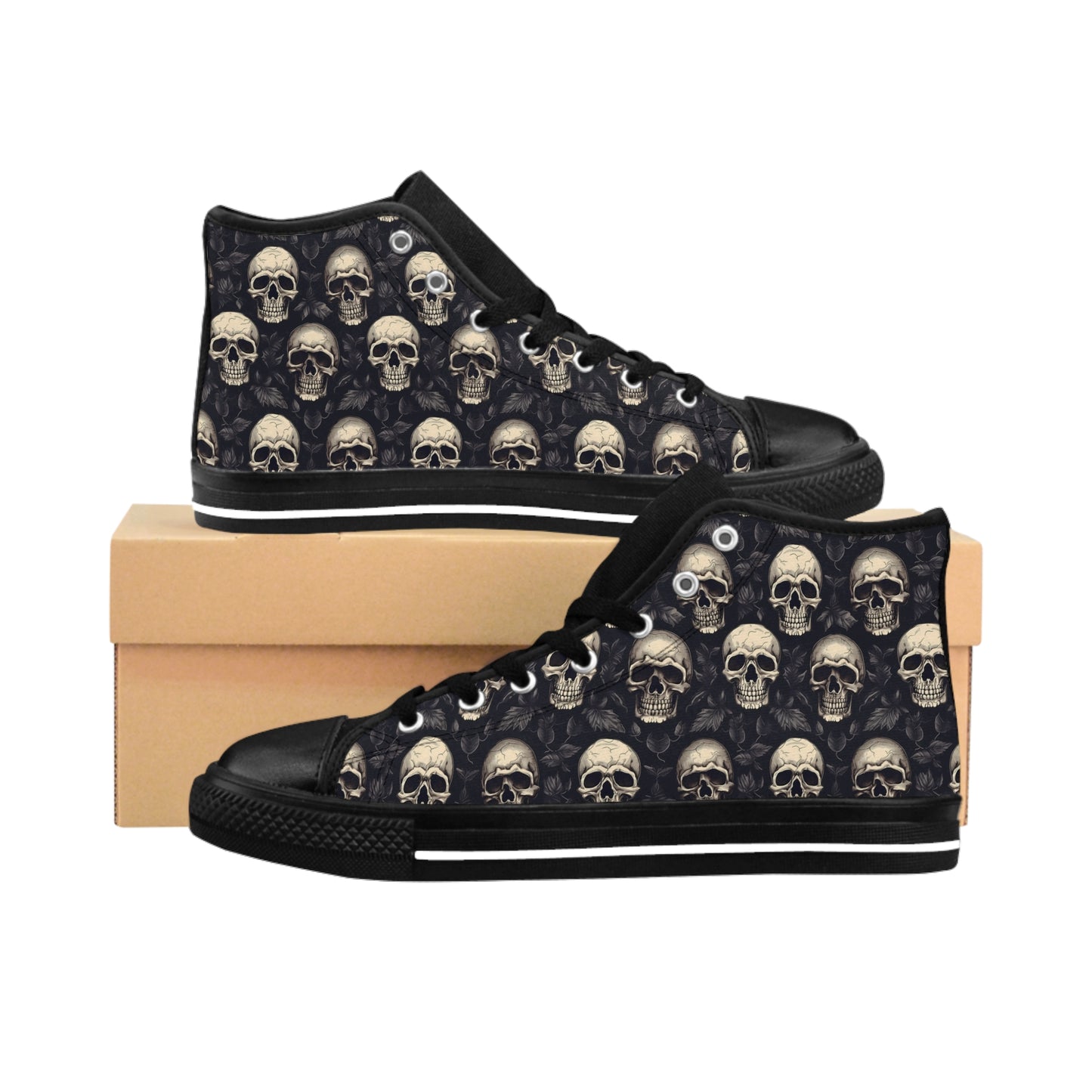 Gothic Skull - Lifting High-Top Sneakers