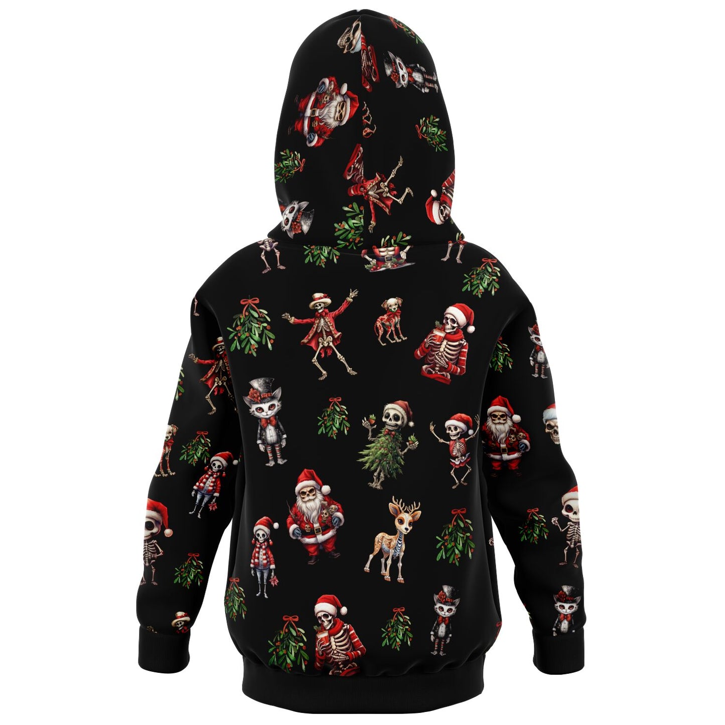 Skeleton Christmas - Kids Athletic Hoodie