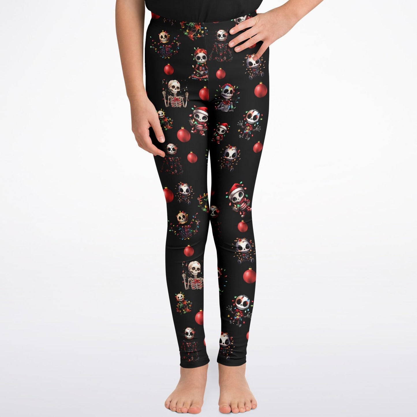 Festive Skeleton - Small Child Leggings
