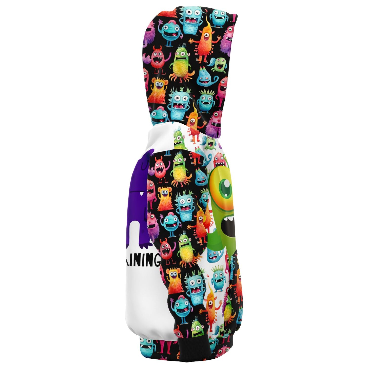 Cheerful Monster in training - Athletic Kids Hoodie