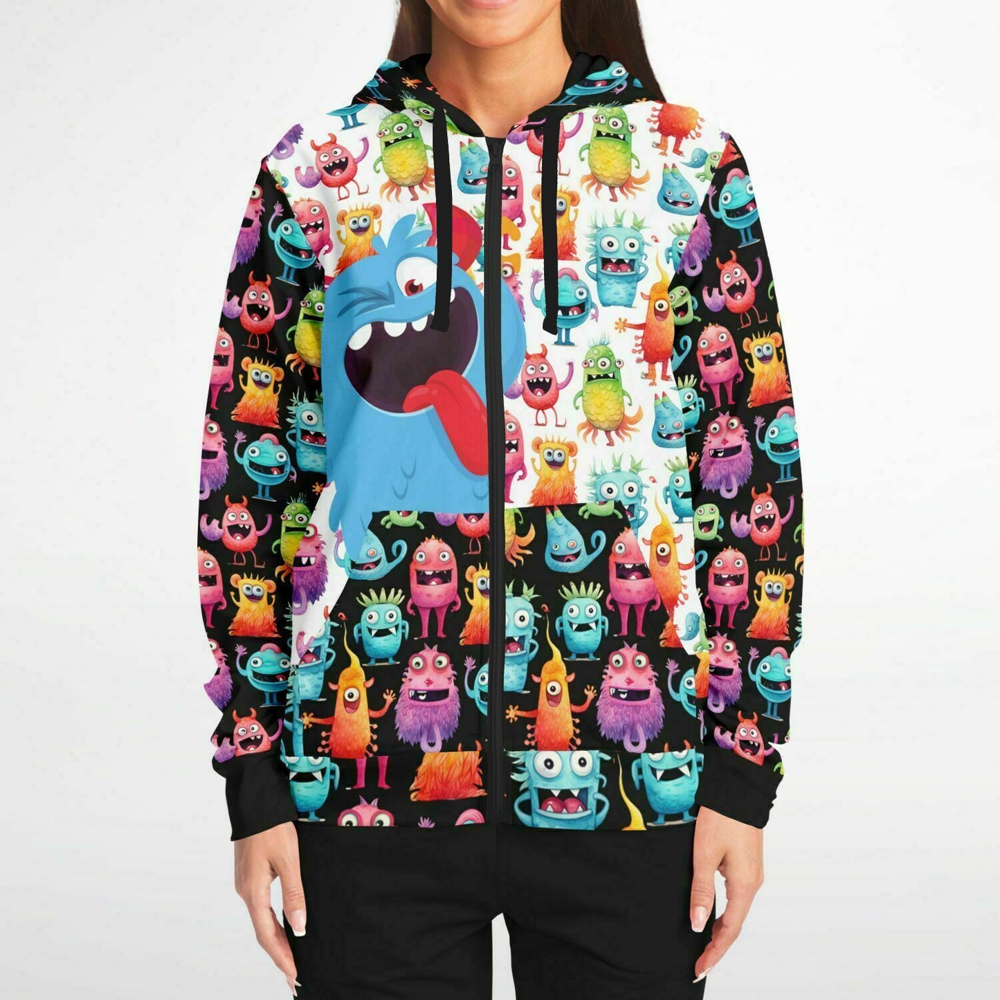 Cheerful Monster Athletic Hoodie