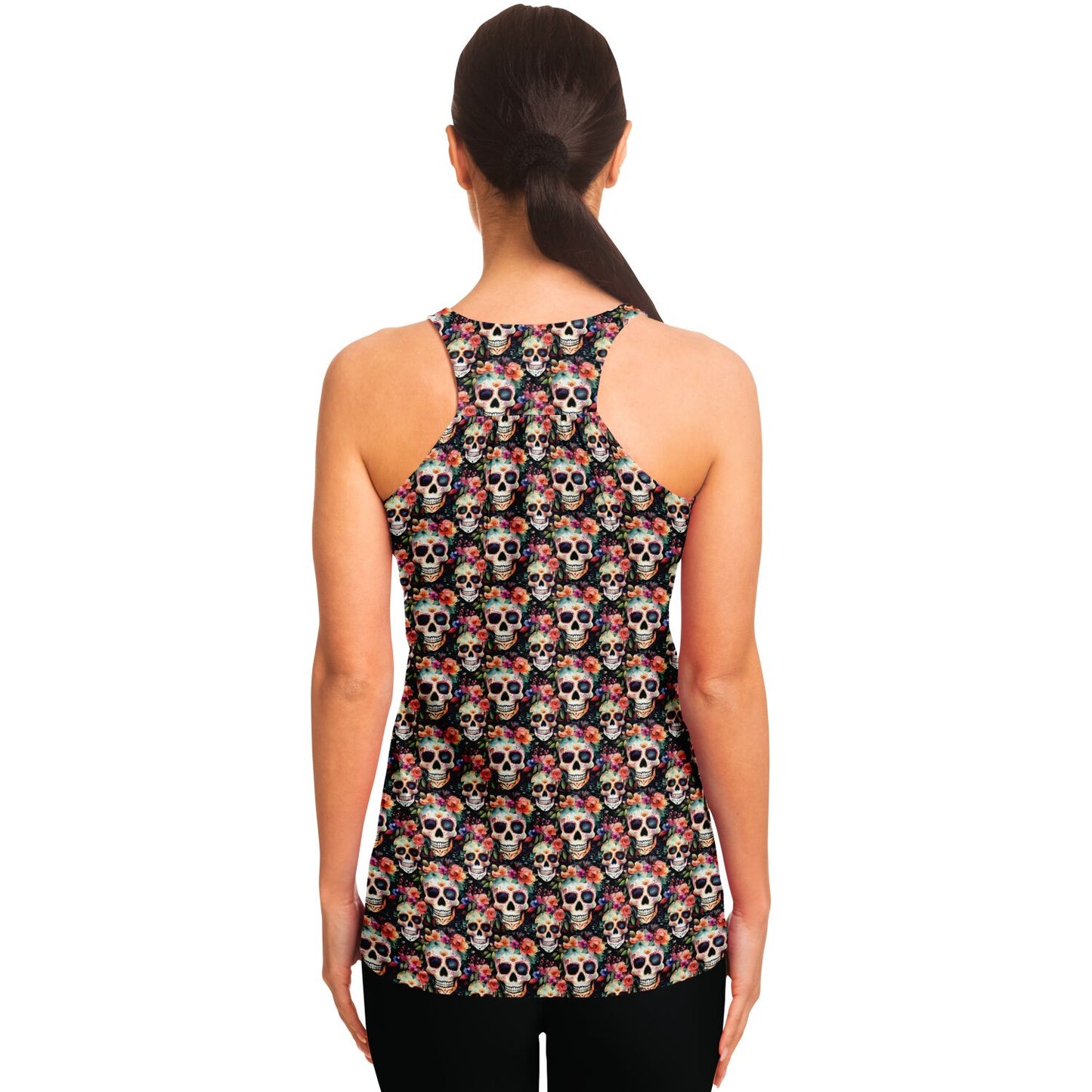 "Day of the Deadlift" Sugar Skull - Racerback Tank Top