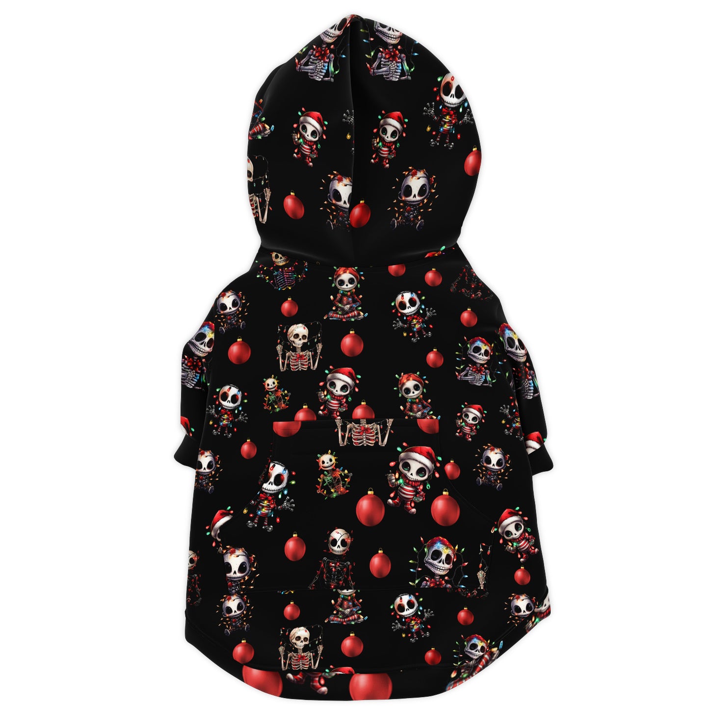 Skeleton Christmas - Athletic Dog Zip-Up Hoodie