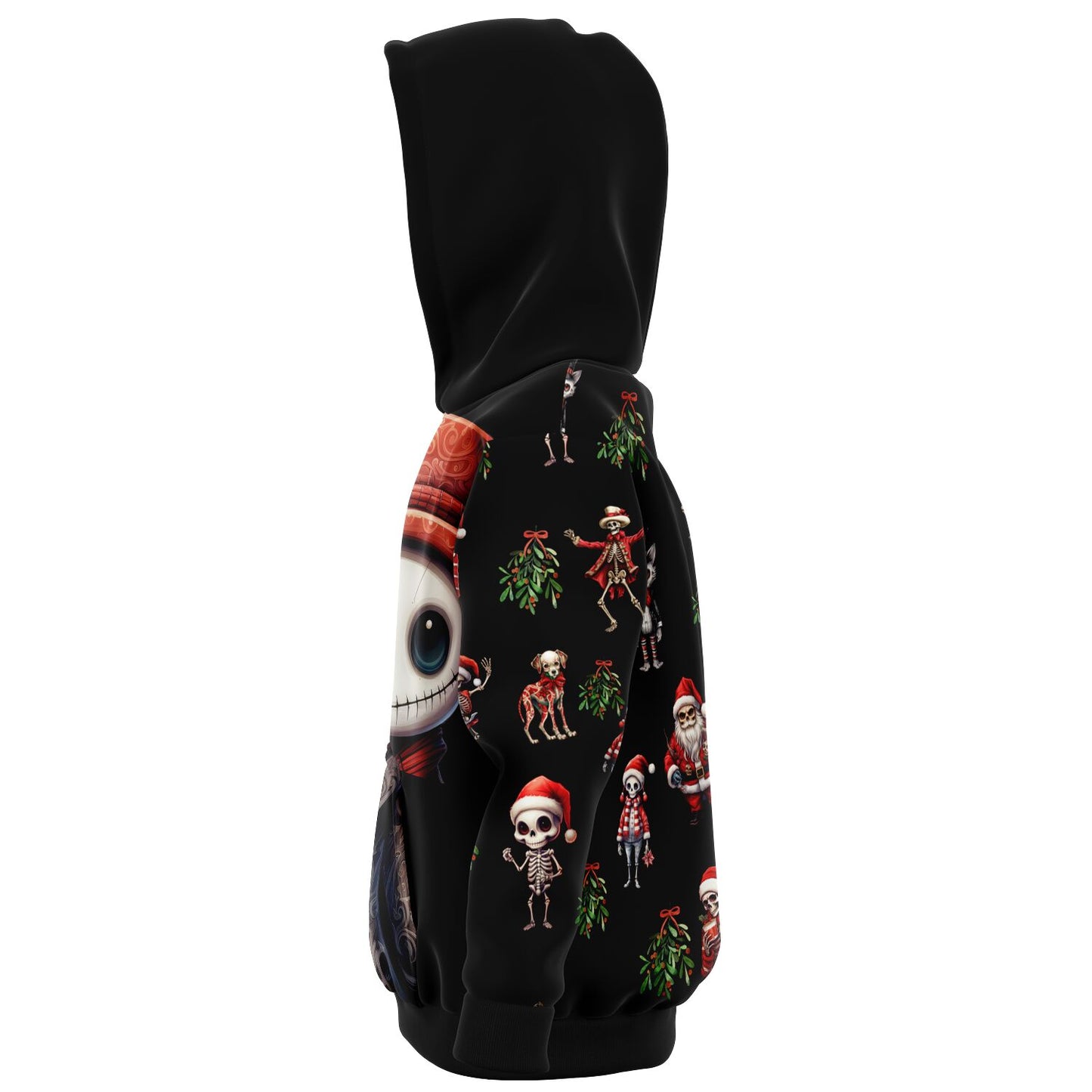 Skeleton Christmas - Athletic Kids Hoodie