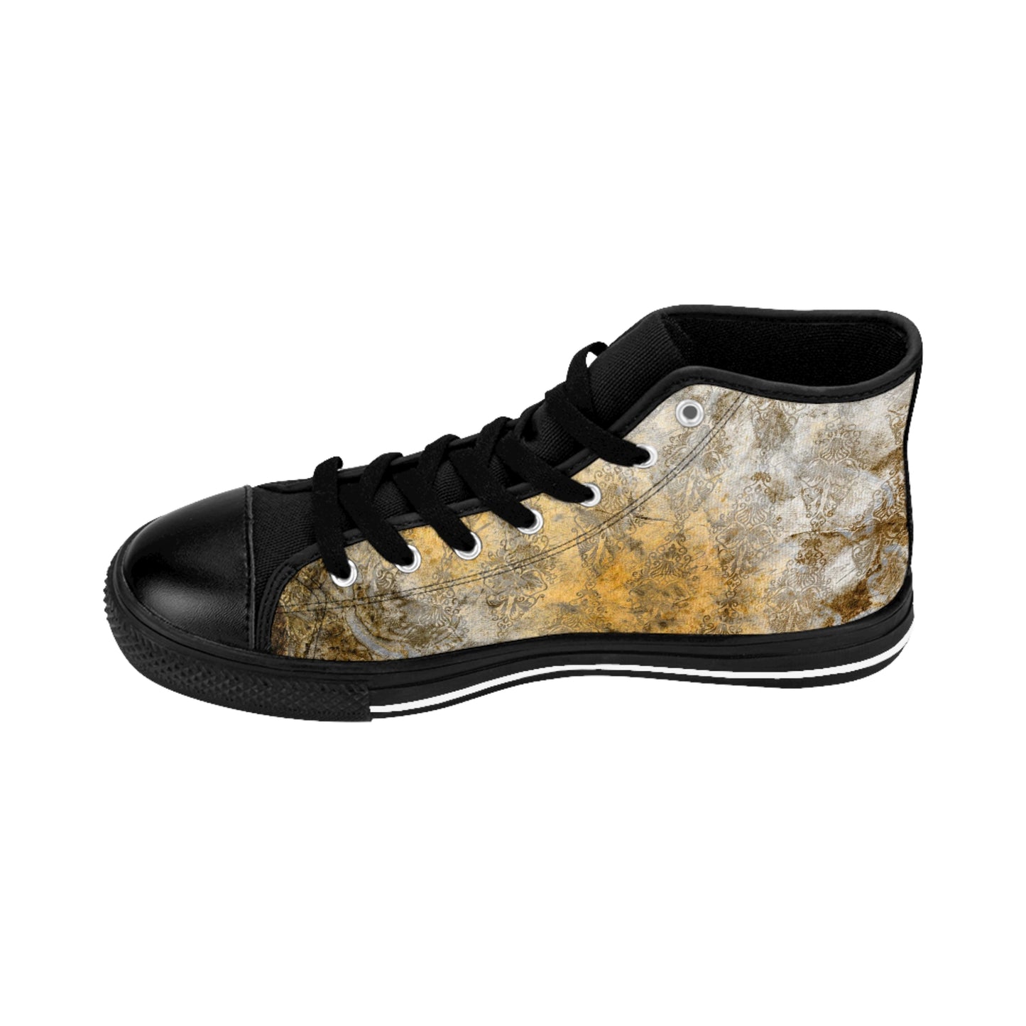 Gold Vintage Grunge - Lifting High-top Sneakers