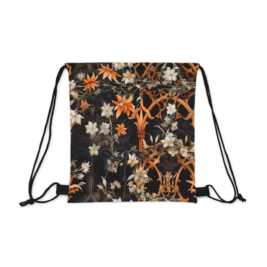 Witchy Garden Vines Athletic Drawstring Bag