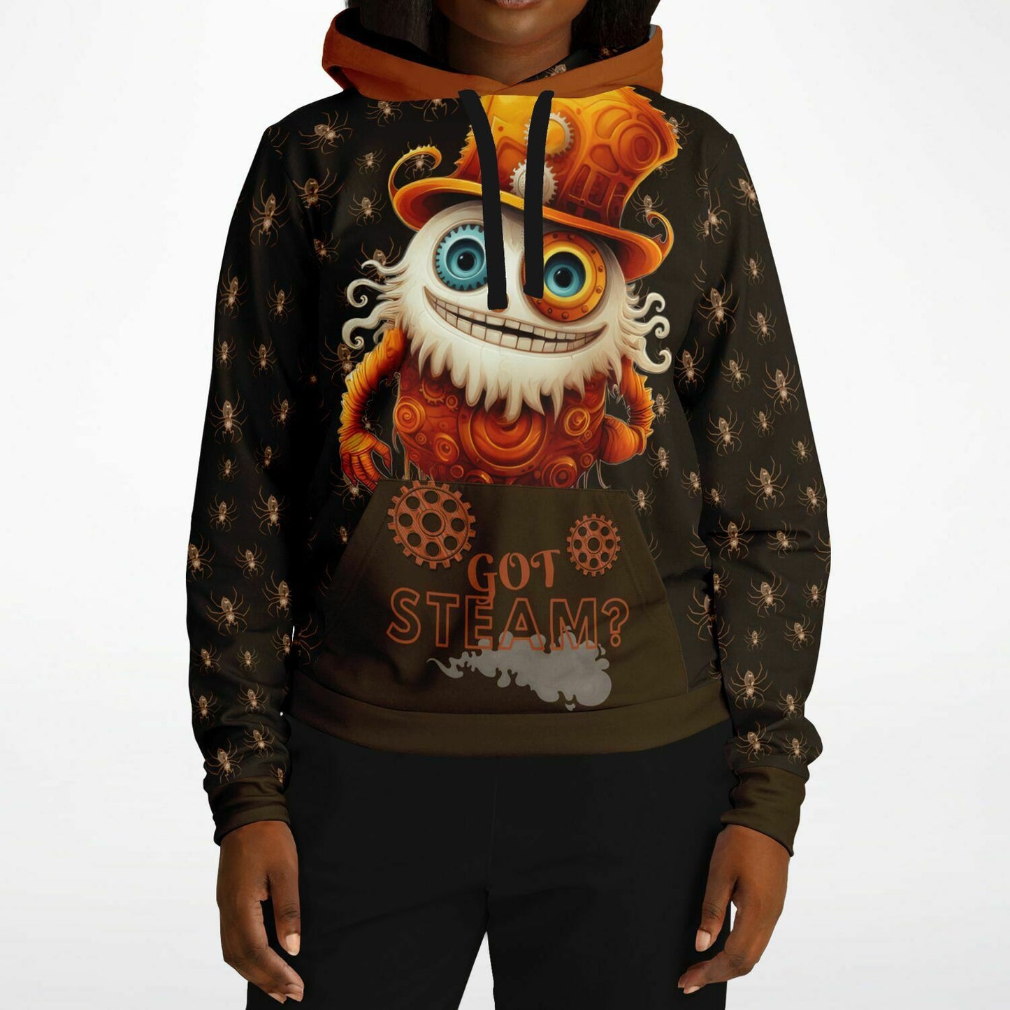 Athletic Hoodie - Misfit Steampunk Crew "Got Steam?"