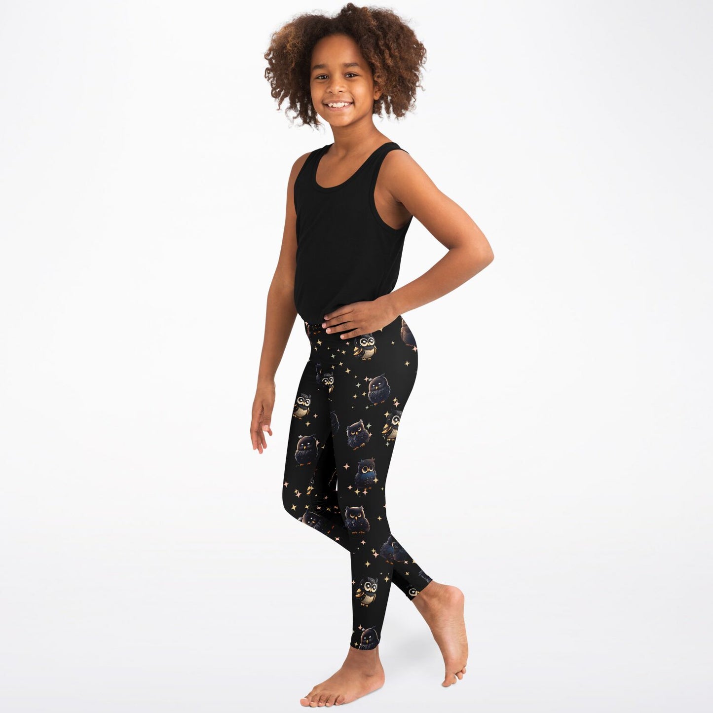 midnight owl - youth leggings