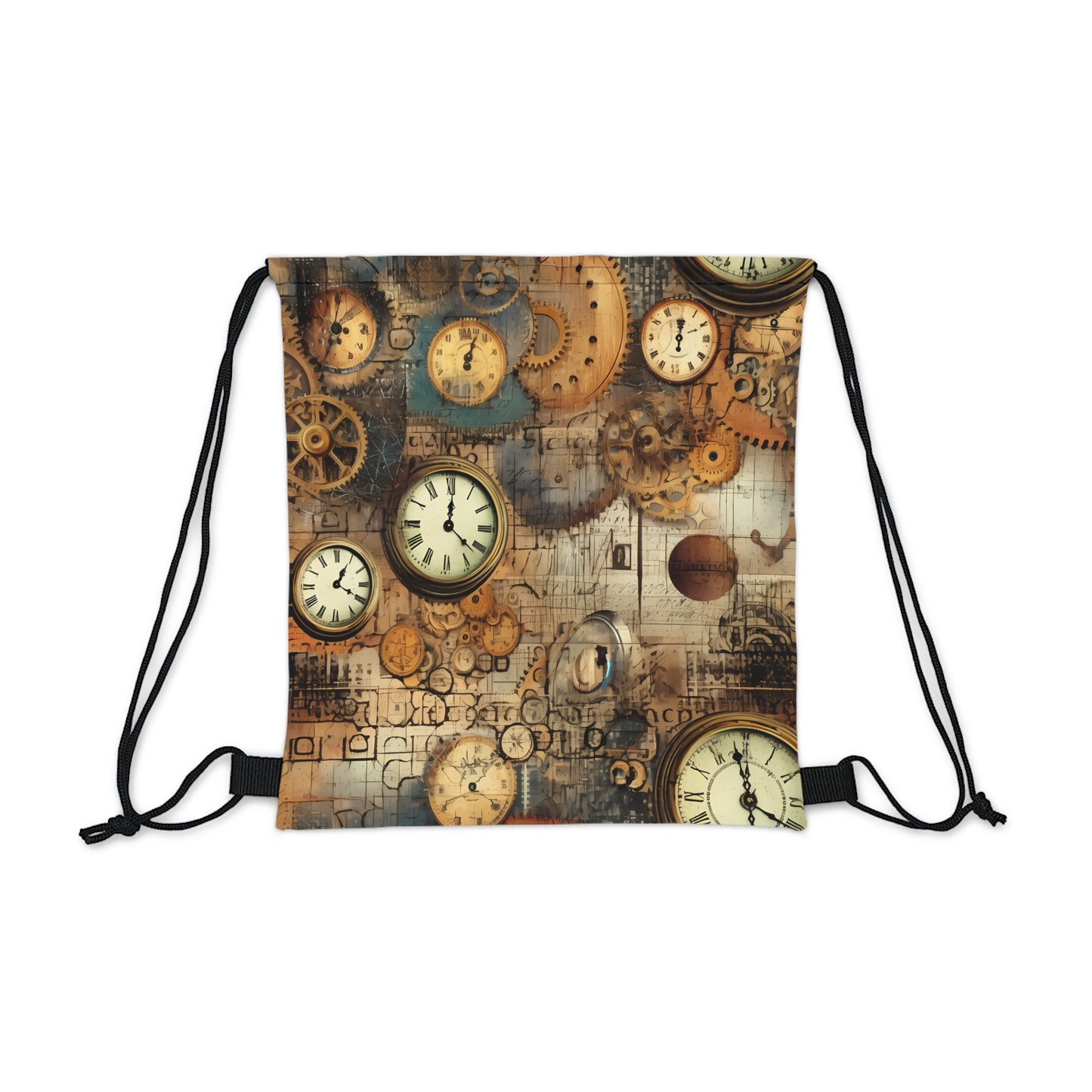 Steampunk Fitness Drawstring Bag - Vintage gym gear