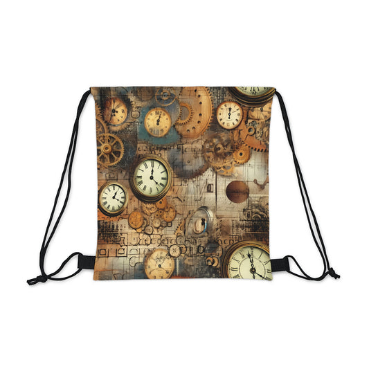 Steampunk Fitness Drawstring Bag - Vintage gym gear