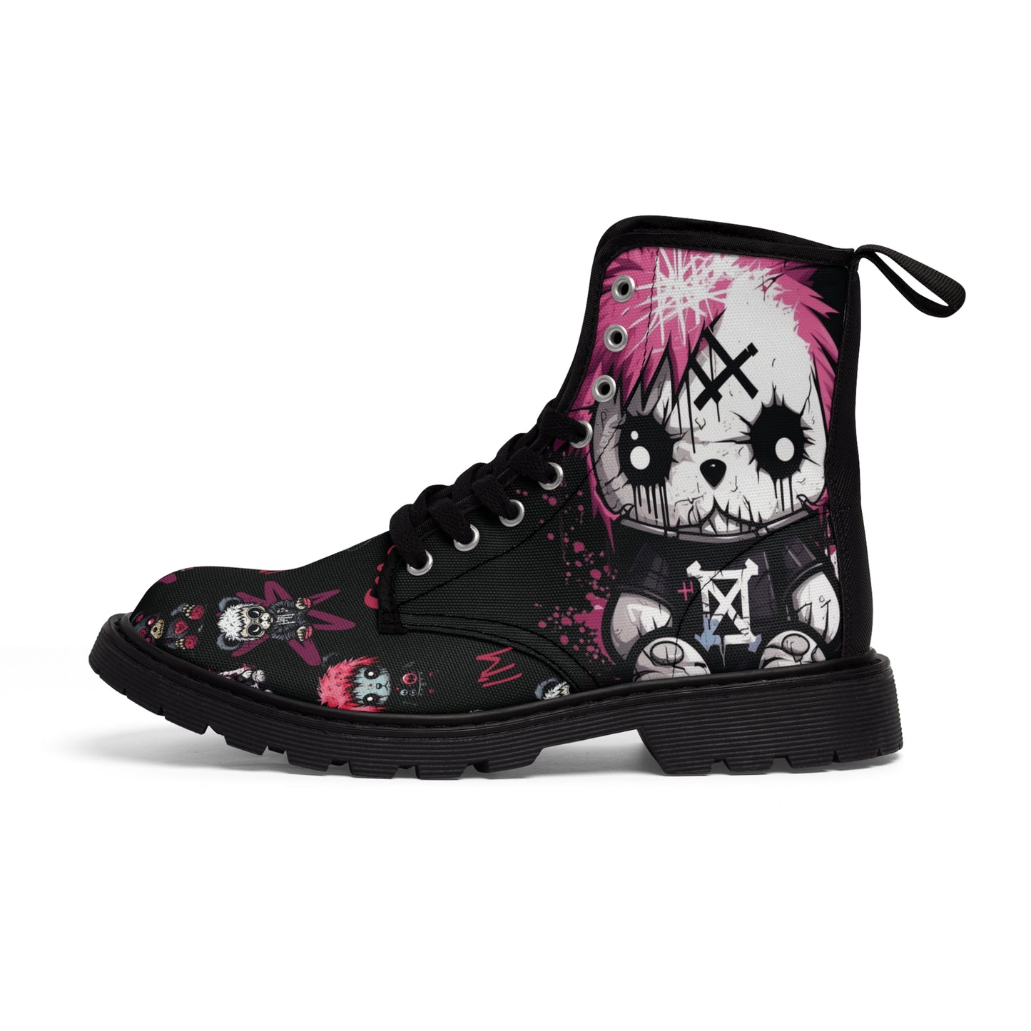 Canvas Boots - Emo Teddy