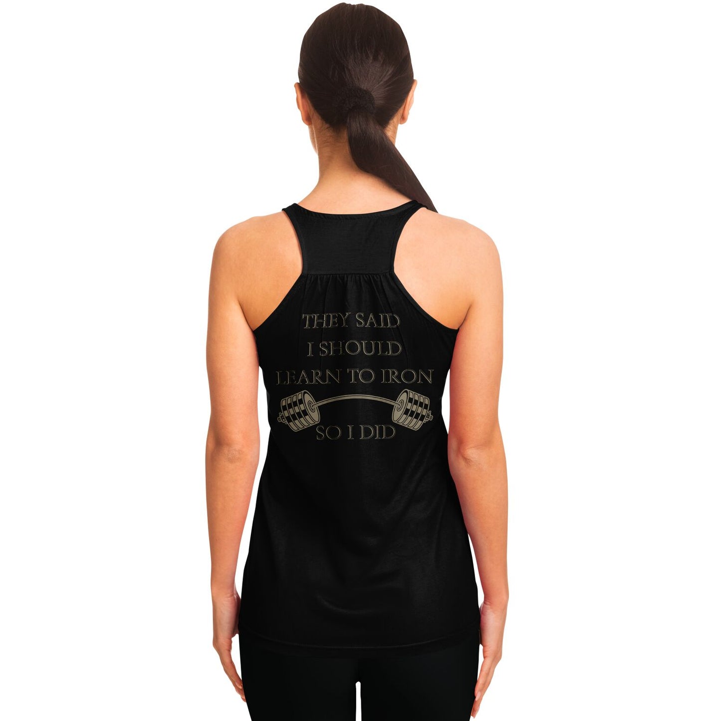 "Resting Gym Face" Skull - Racerback Tank Top