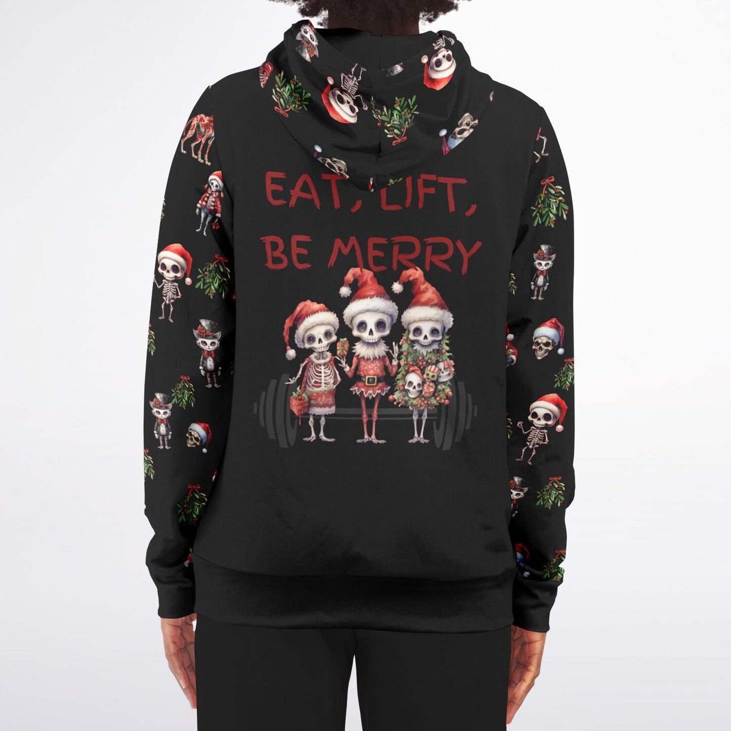 Skeleton Christmas - Athletic Hoodie