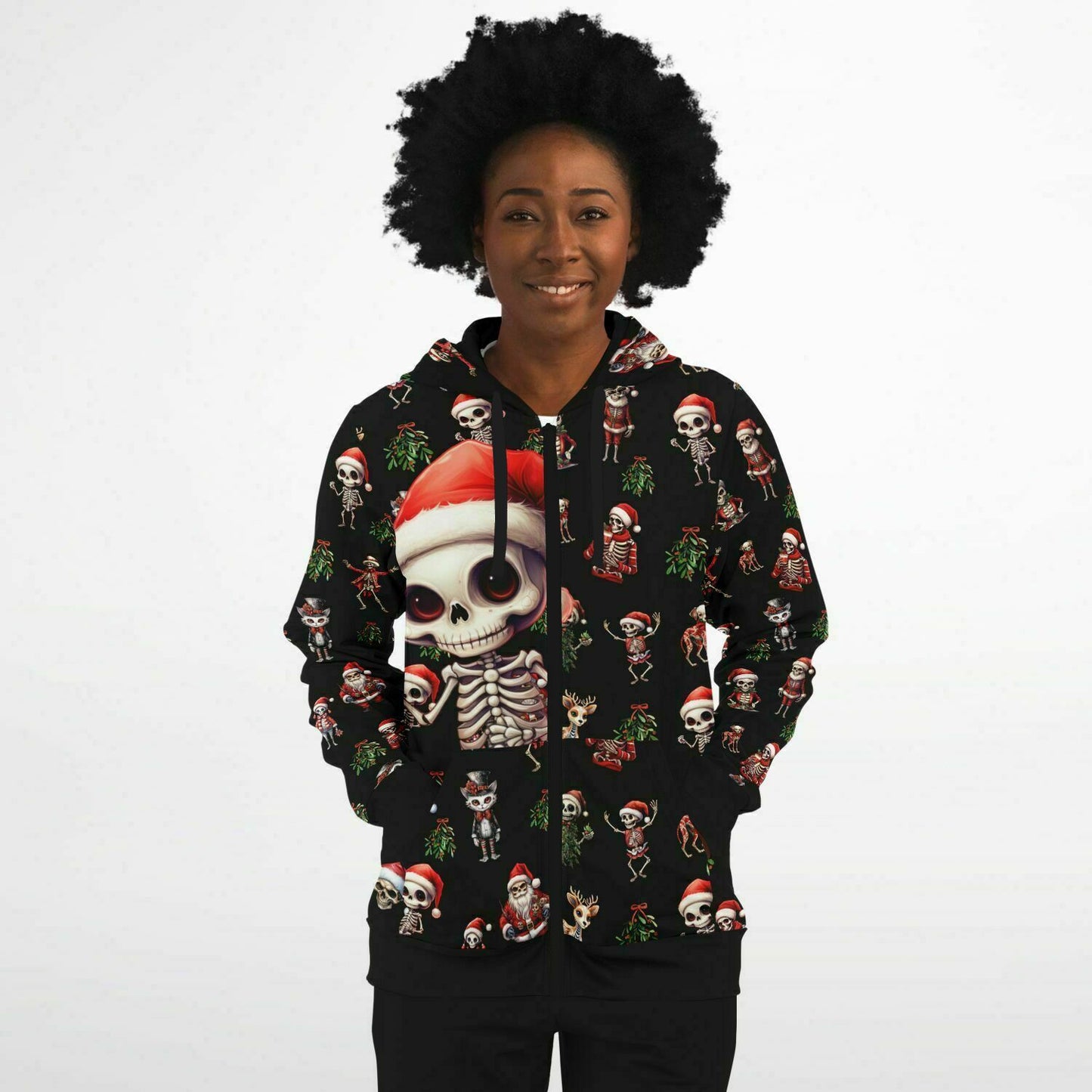 Skeleton Christmas - Athletic Hoodie