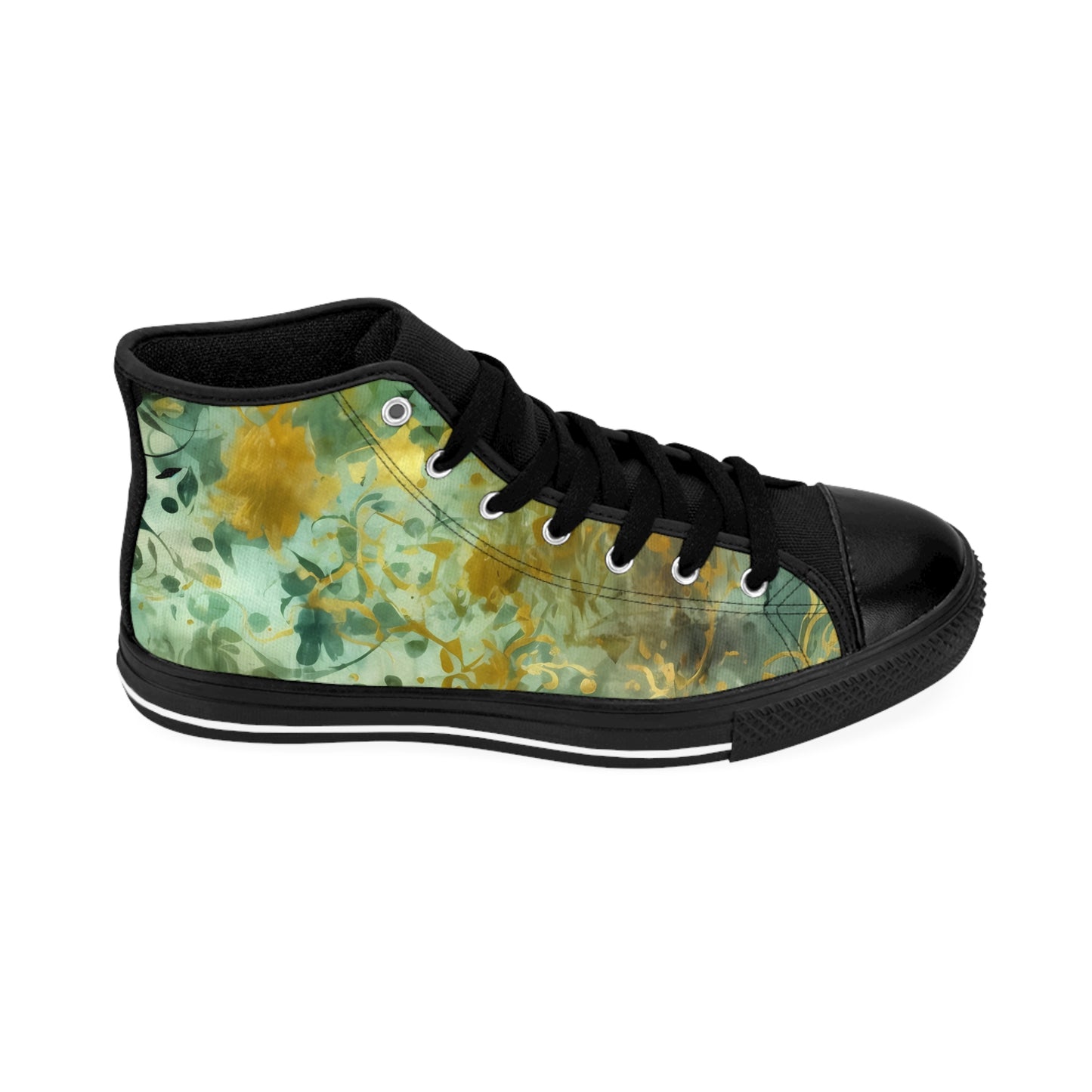 Sage and Gold Damask - Lifting High Top sneakers