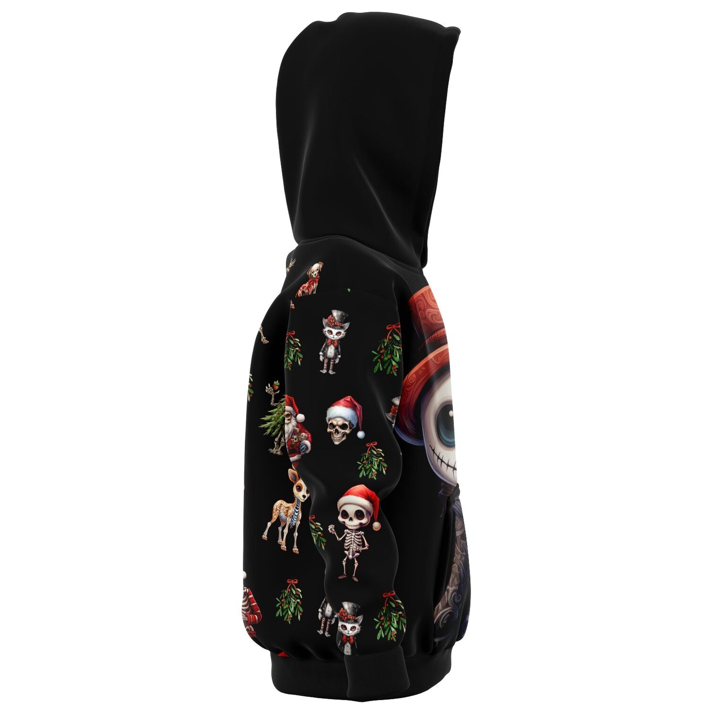 Skeleton Christmas - Athletic Kids Hoodie