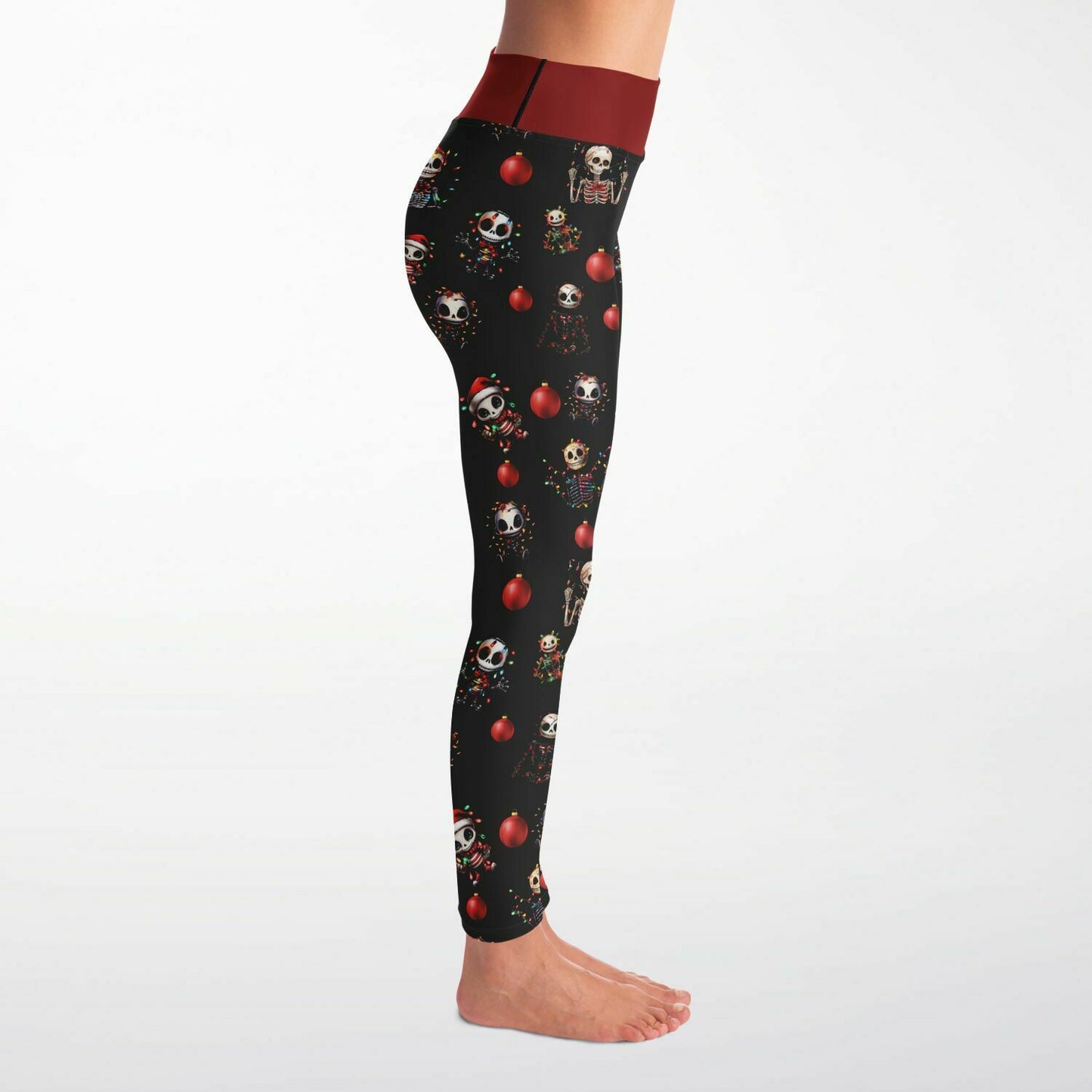 Festive Skeleton - Classic Athletic Leggings