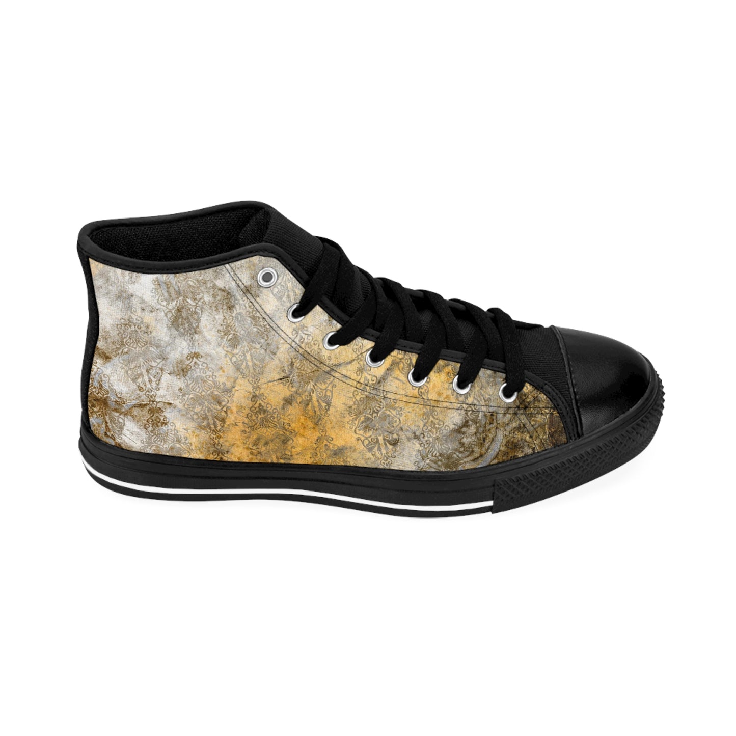 Gold Vintage Grunge - Lifting High-top Sneakers