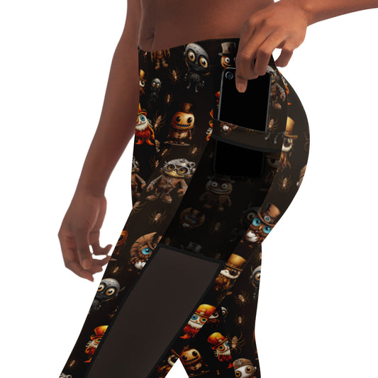Mesh Pocket Legging - Misfit Steampunk Crew