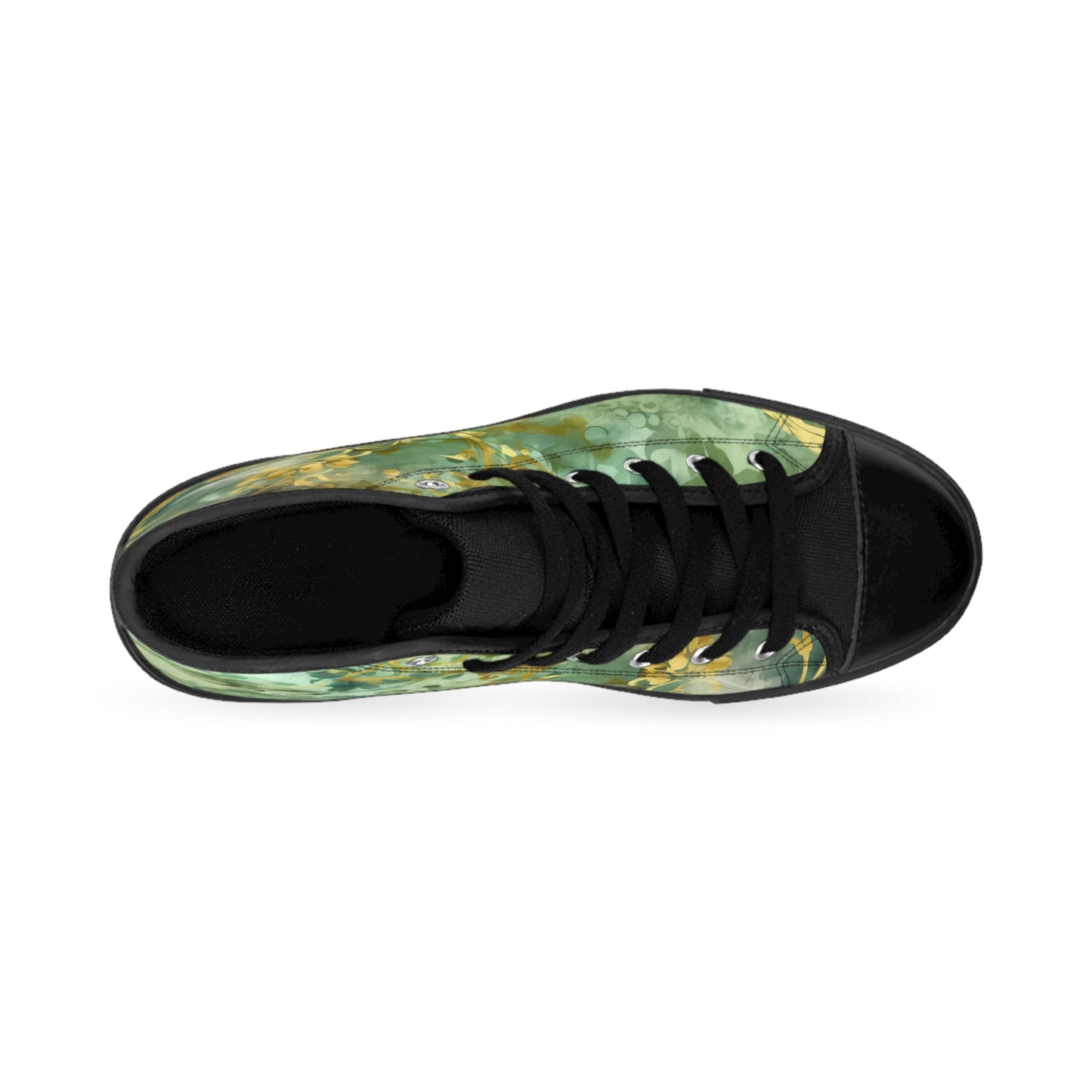 Sage and Gold Damask - Lifting High Top sneakers