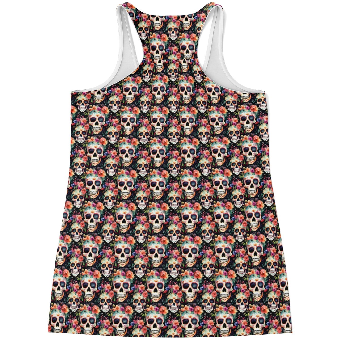 "Day of the Deadlift" Sugar Skull - Racerback Tank Top