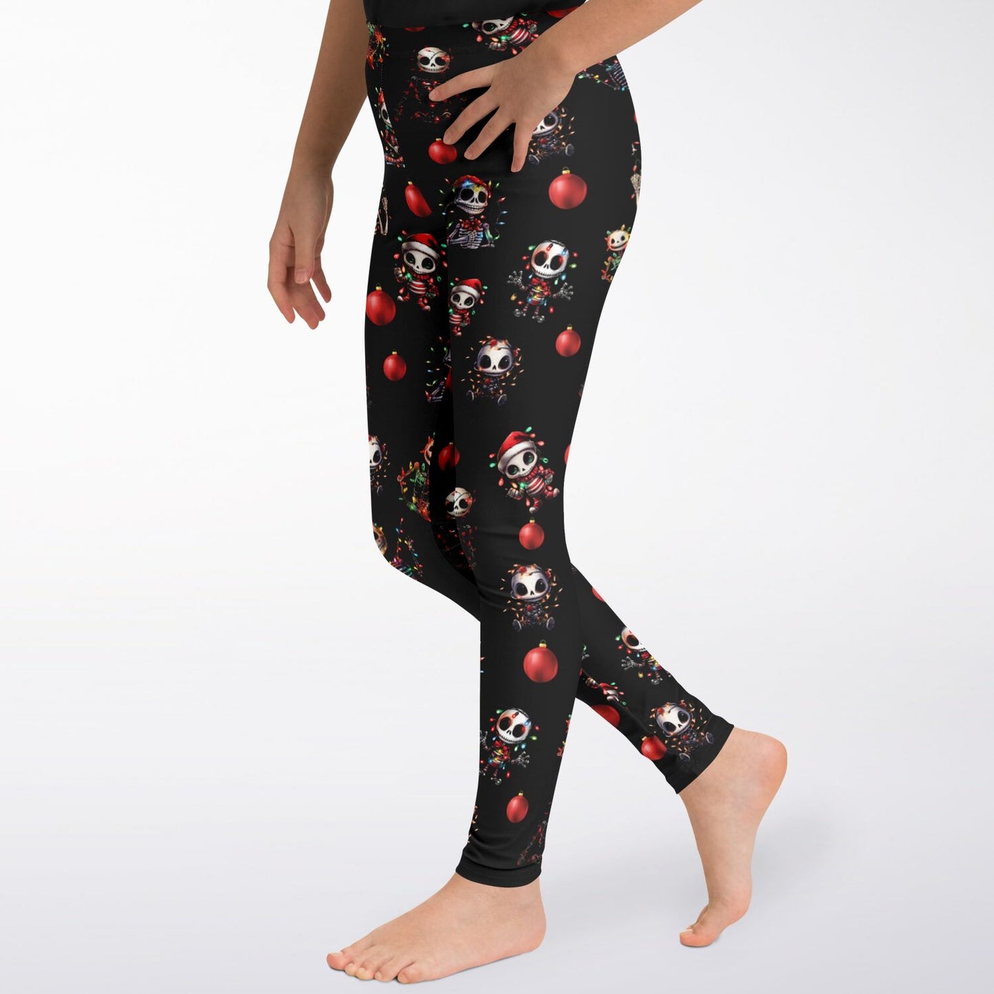 Festive Skeleton - Small Child Leggings