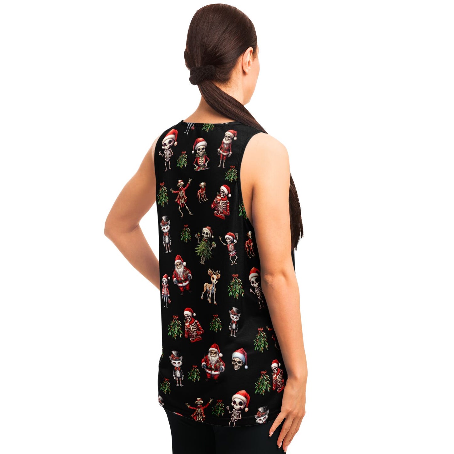 Skeleton Christmas "Eat Lift Be Merry" - Classic Tank Top