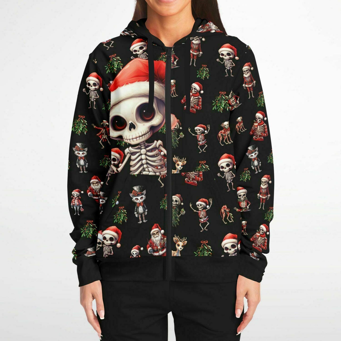 Skeleton Christmas - Athletic Hoodie