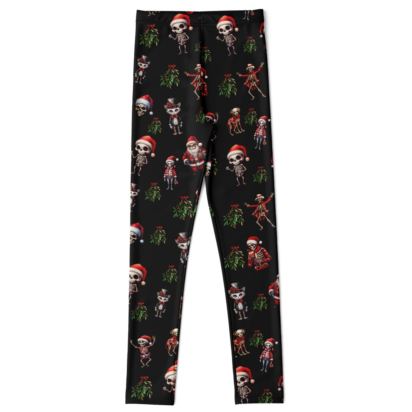 Festive Skeleton - youth leggings