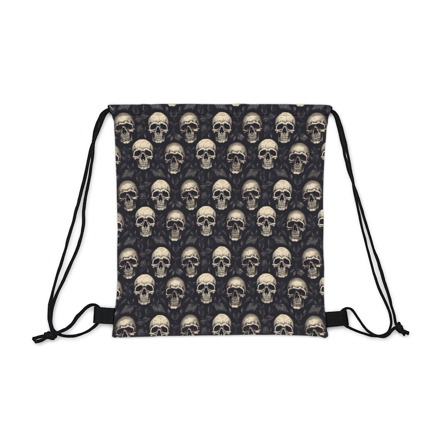 Skull Fitness Drawstring Bag - Goth gym gear