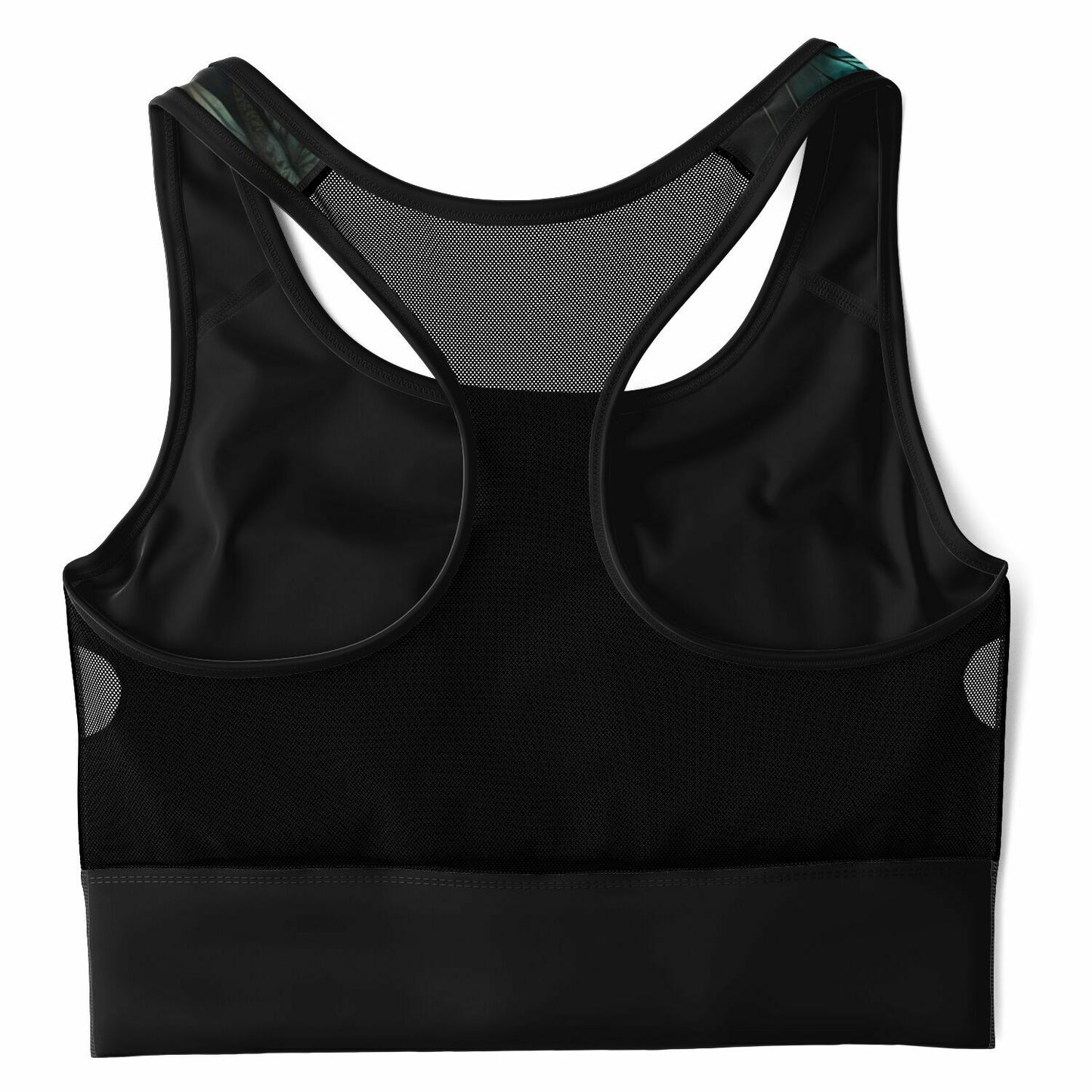 Dark Butterfly Mesh Padded Sports Bra