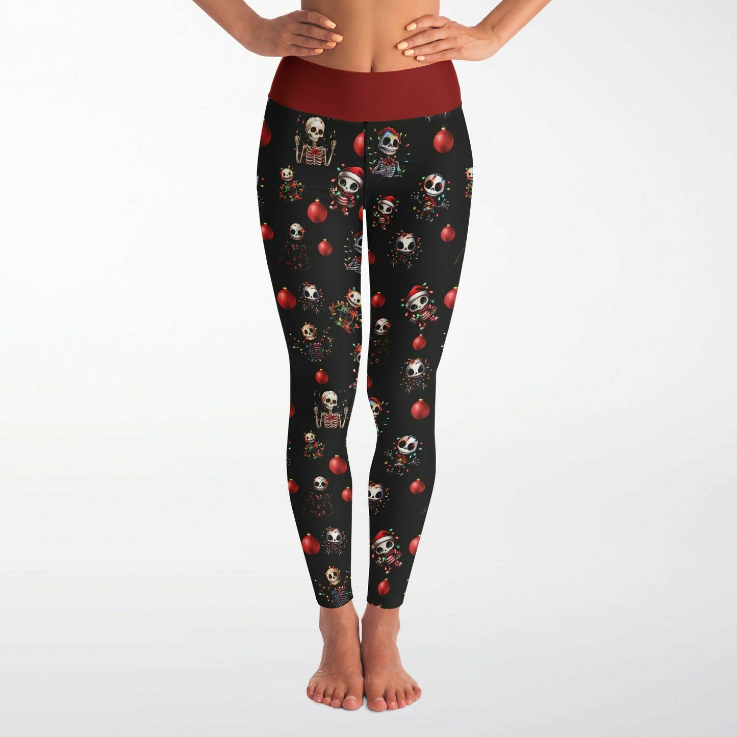 Festive Skeleton - Classic Athletic Leggings