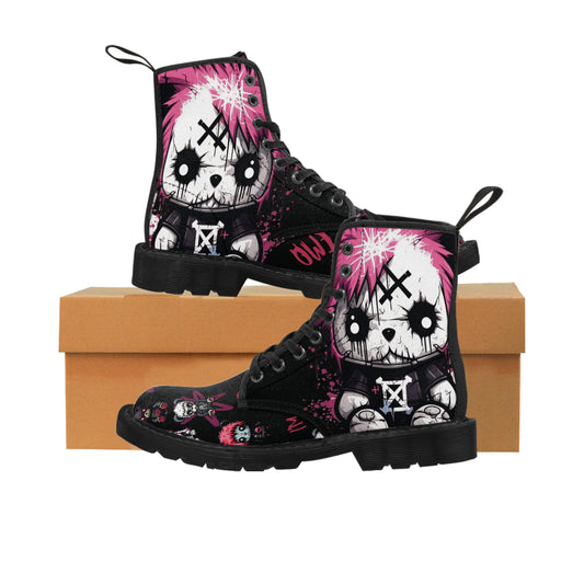 Canvas Boots - Emo Teddy