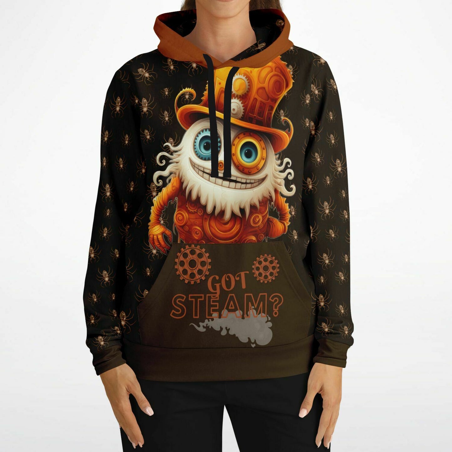 Athletic Hoodie - Misfit Steampunk Crew "Got Steam?"