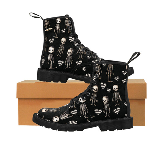 Canvas Boots - Jailhouse skeleton