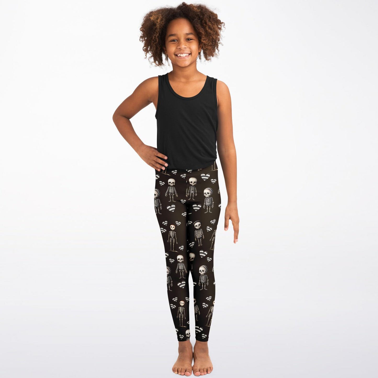 Skeleton - youth leggings