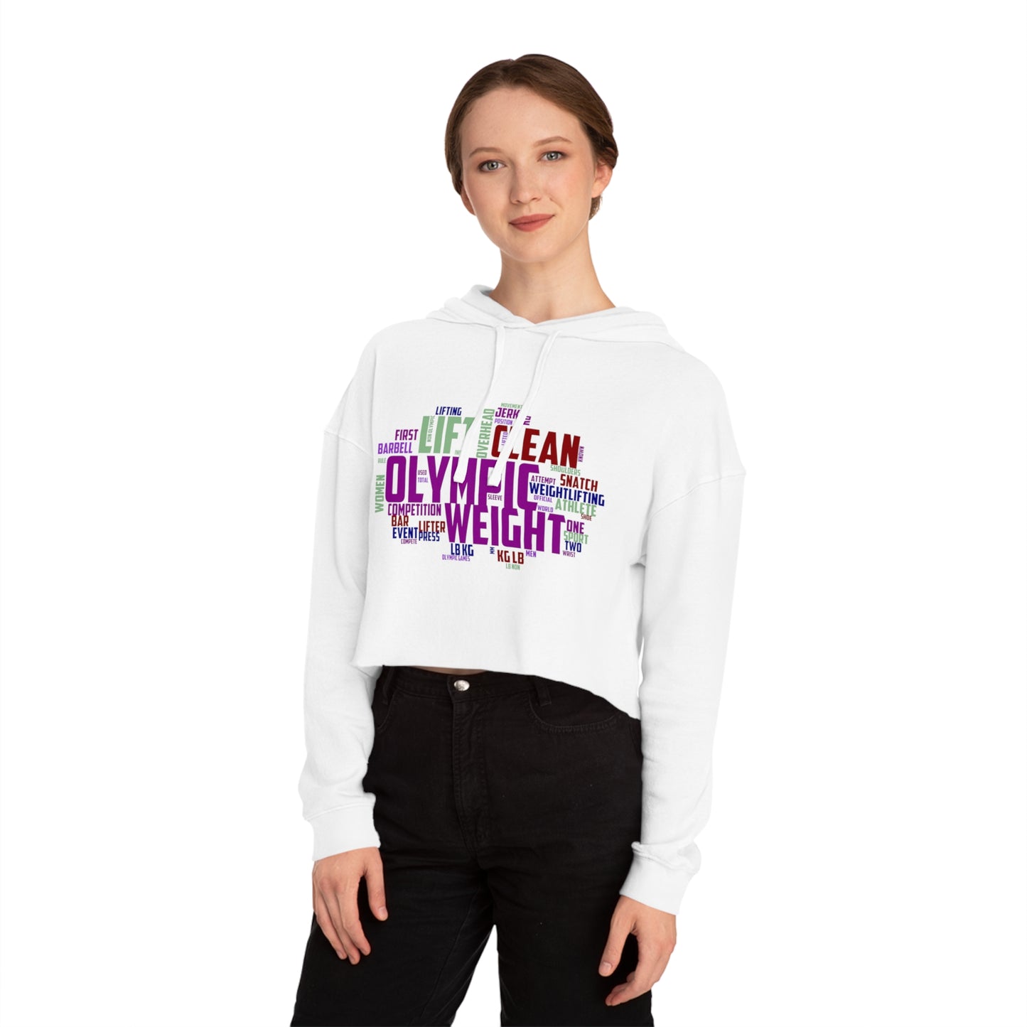 Cropped Hoodie - Lifting Lover