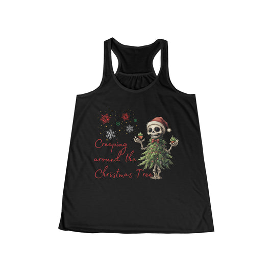 Flowy Racerback Tank Top - Creepy Christmas