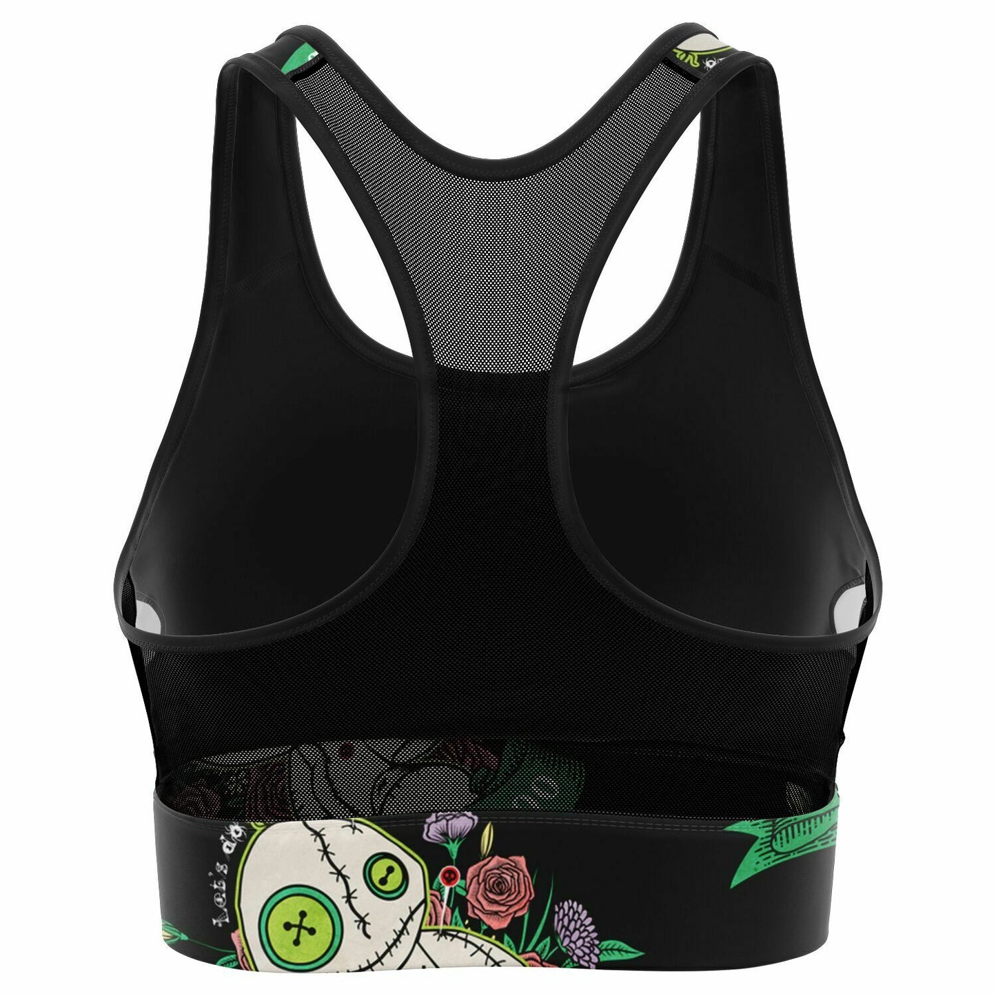 Mesh Padded Sports Bra - Voodoo Doll