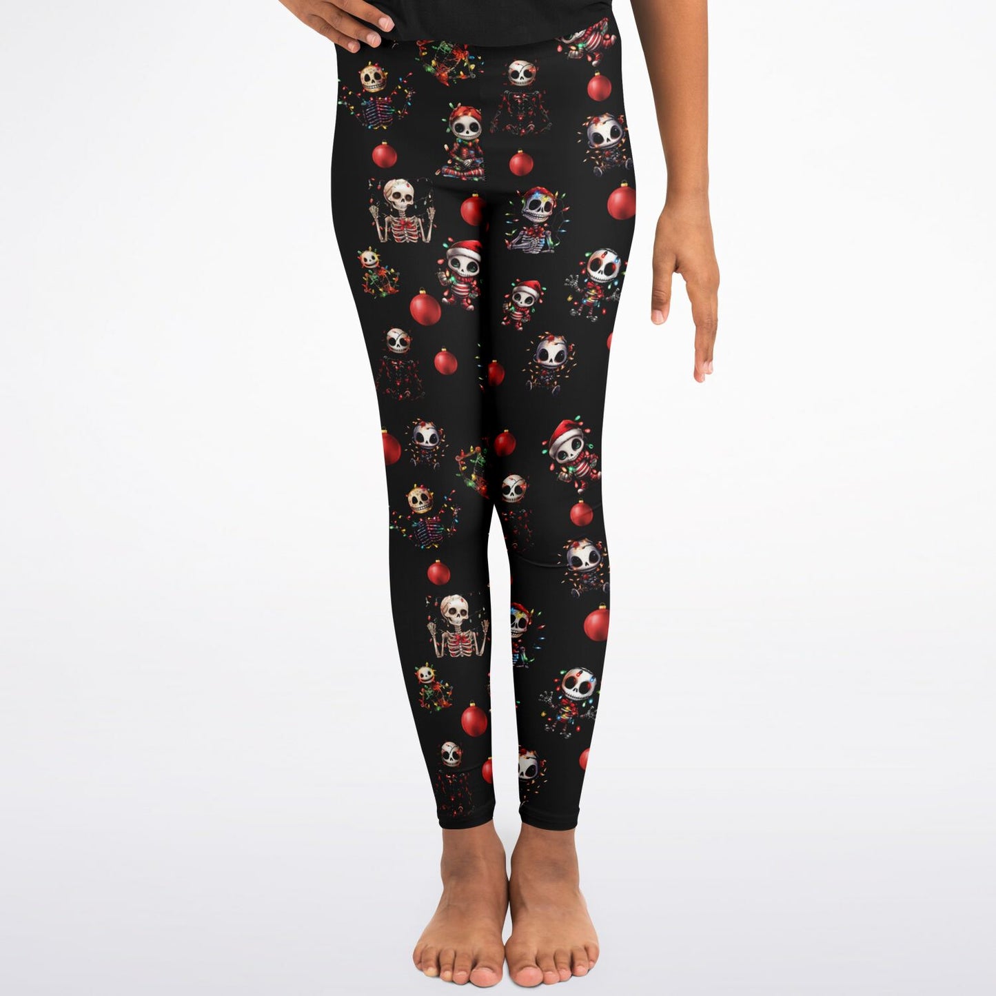 Festive Skeleton - Small Child Leggings