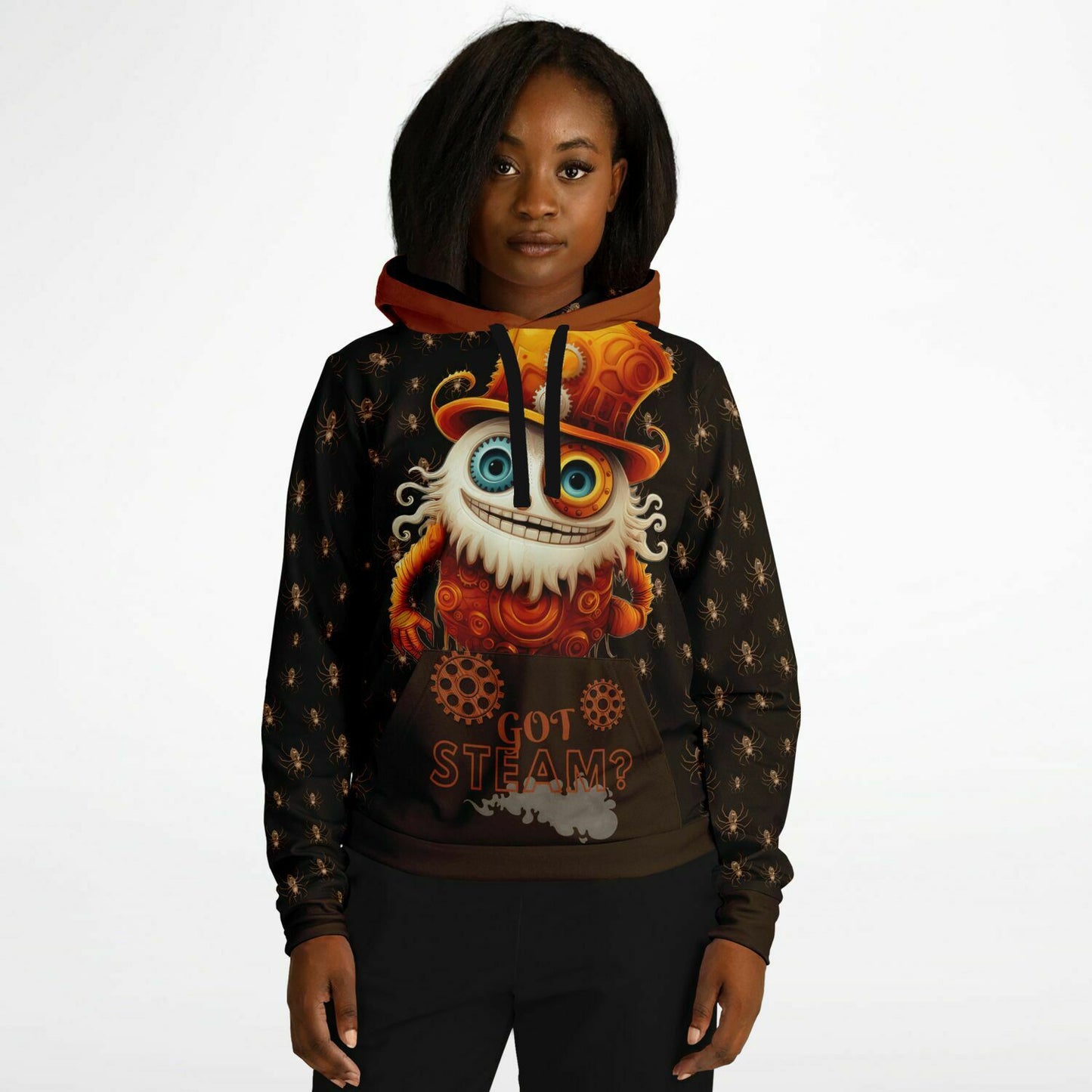 Athletic Hoodie - Misfit Steampunk Crew "Got Steam?"
