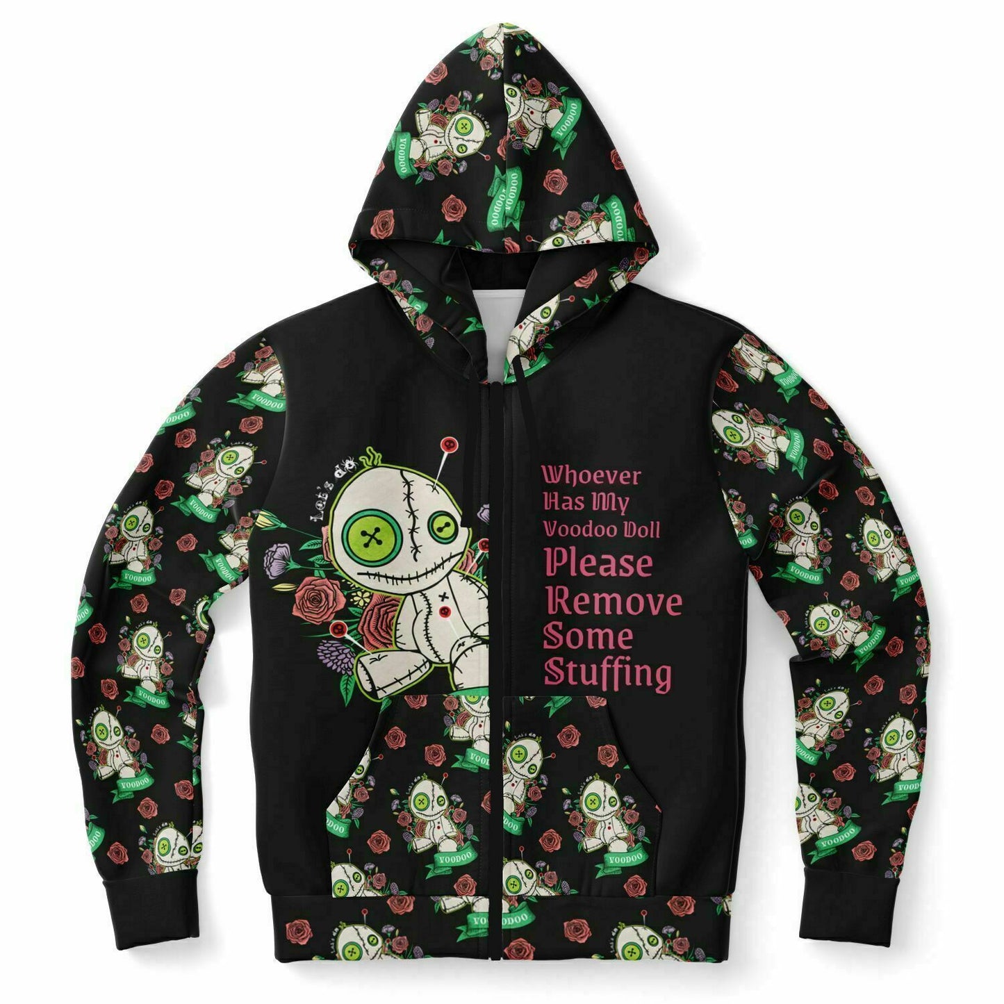 Voodo Doll - Athletic Zipper hoodie
