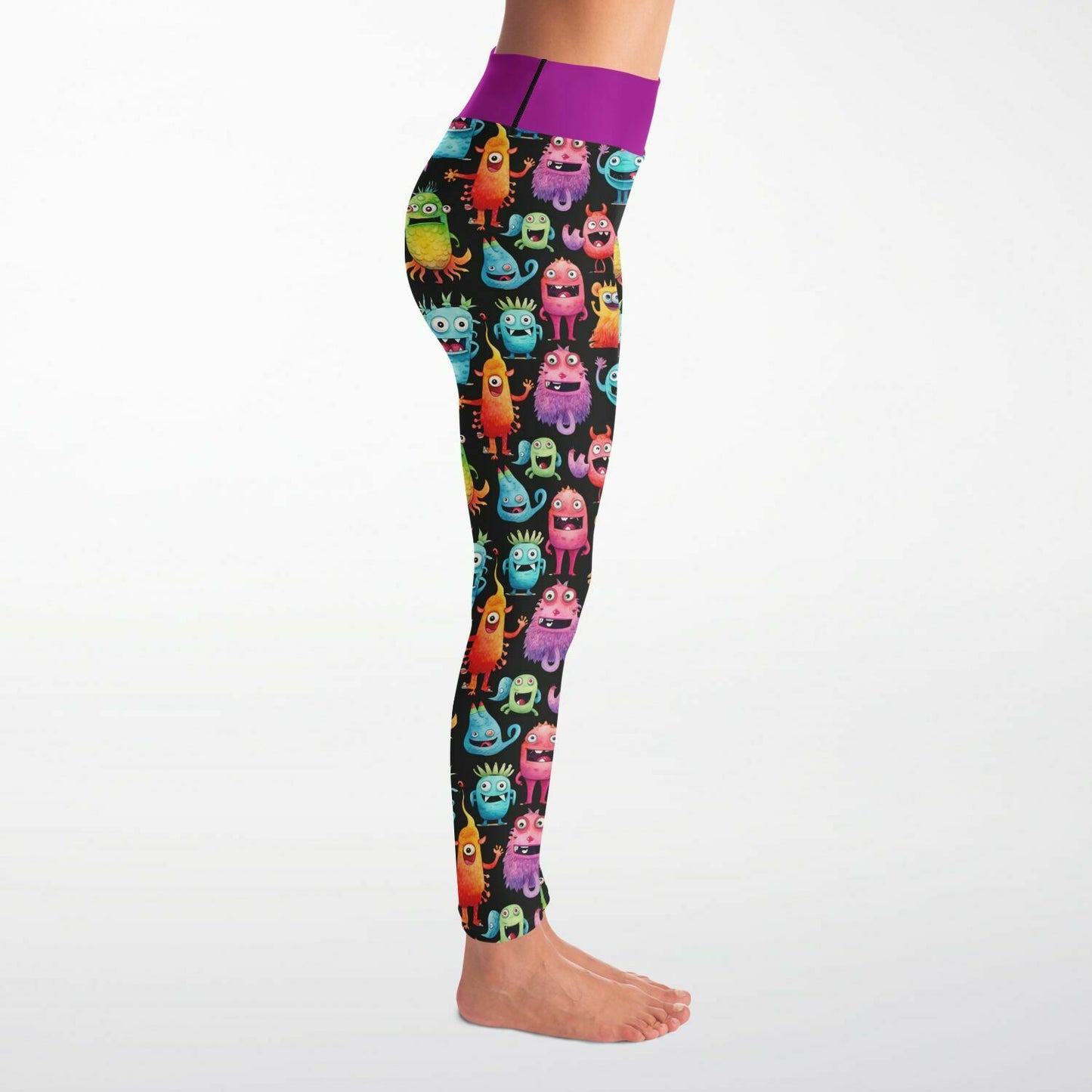 Cheerful "Monster in the Gym" - Classic Athletic Leggings