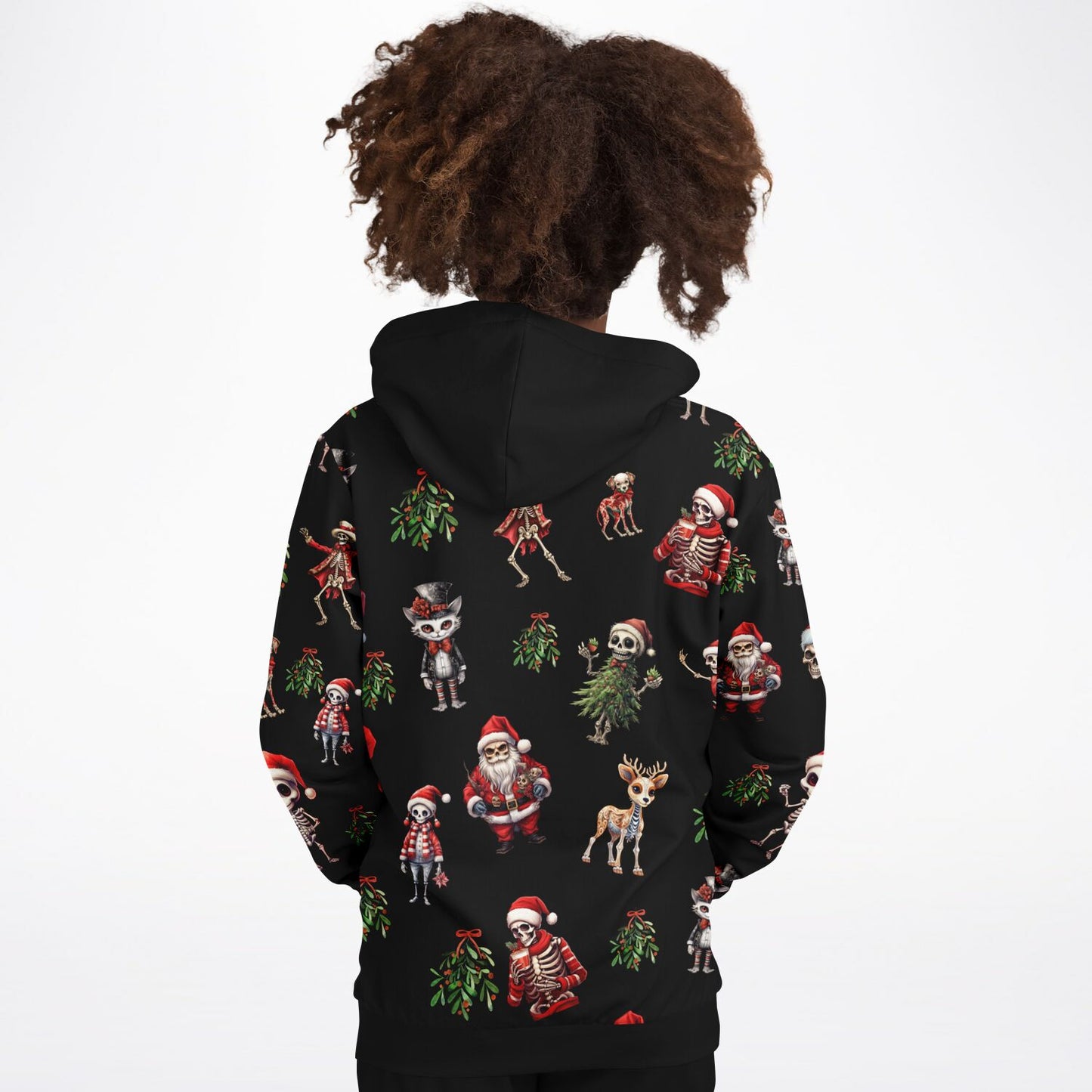 Skeleton Christmas - Athletic Kids Hoodie