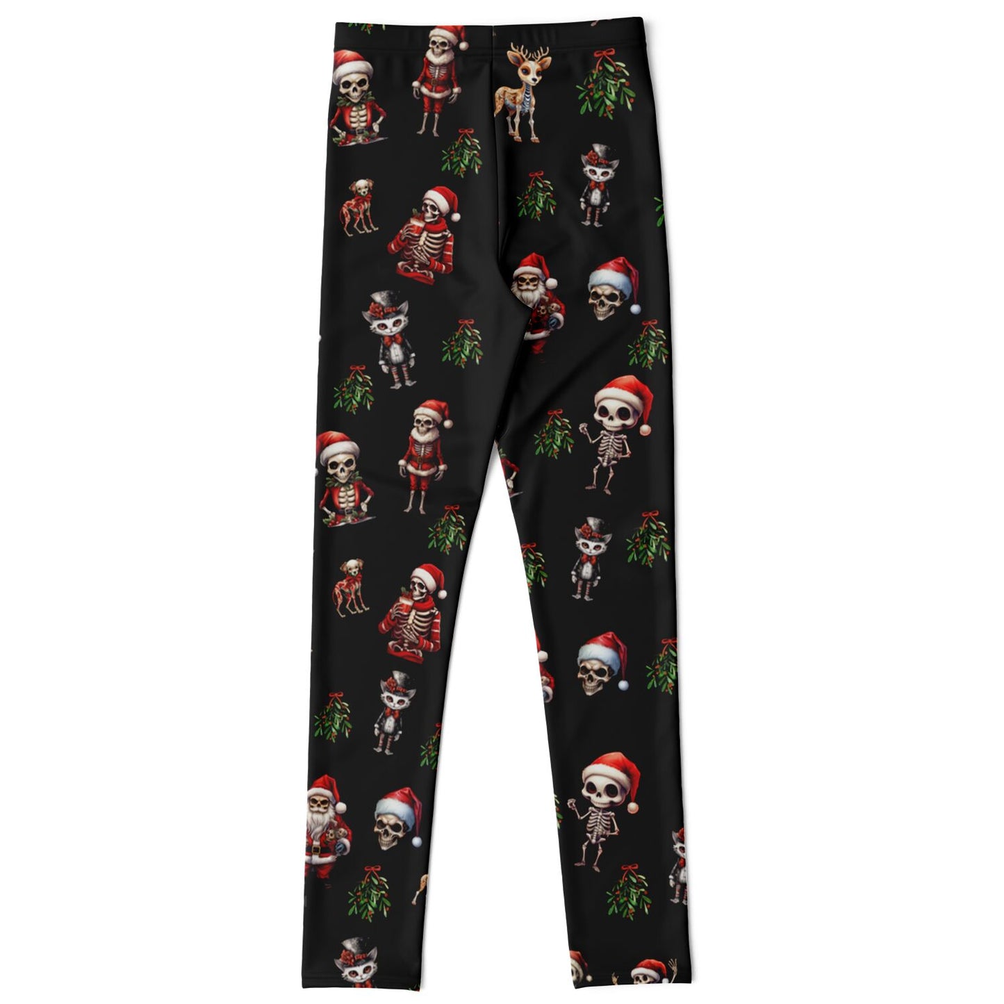 Skeleton Christmas - Kids Athletic Leggings