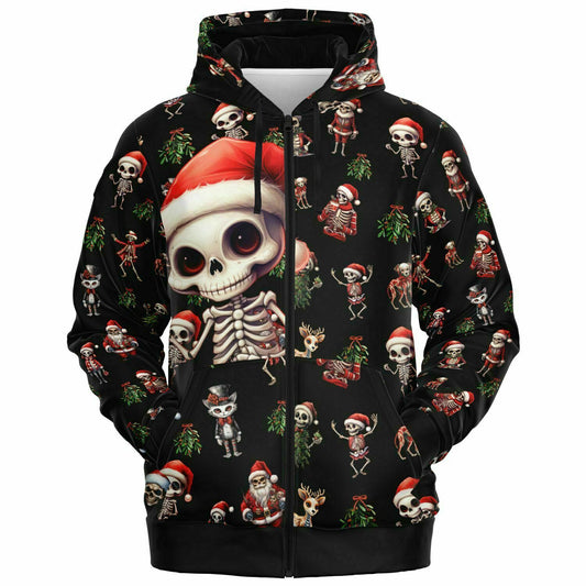 Skeleton Christmas - Athletic Hoodie